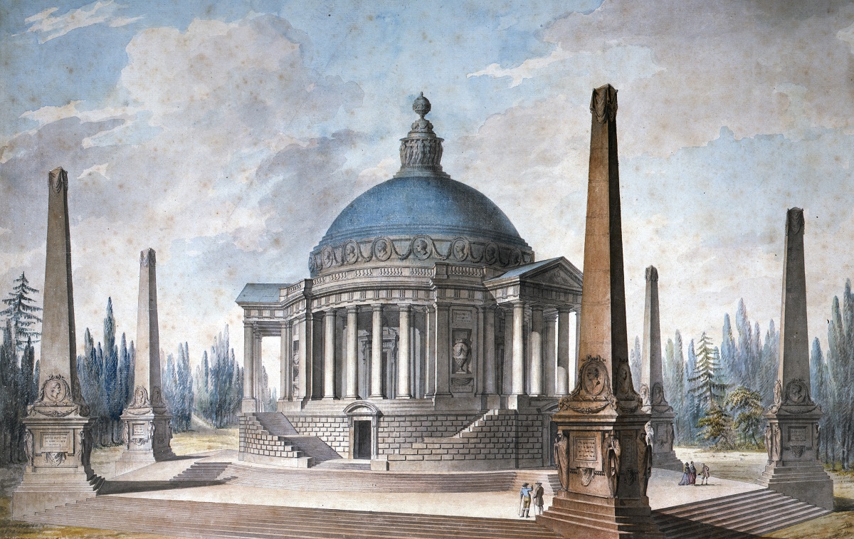 Perspective of a design for a mausoleum for Frederick Prince of Wales Perspective of a design for a mausoleum for Frederick Prince of Wales