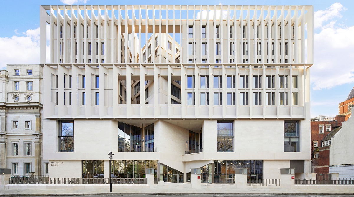 View of the Marshall Building North Facade. Photo by Ed Reeves. View of the Marshall Building North Facade