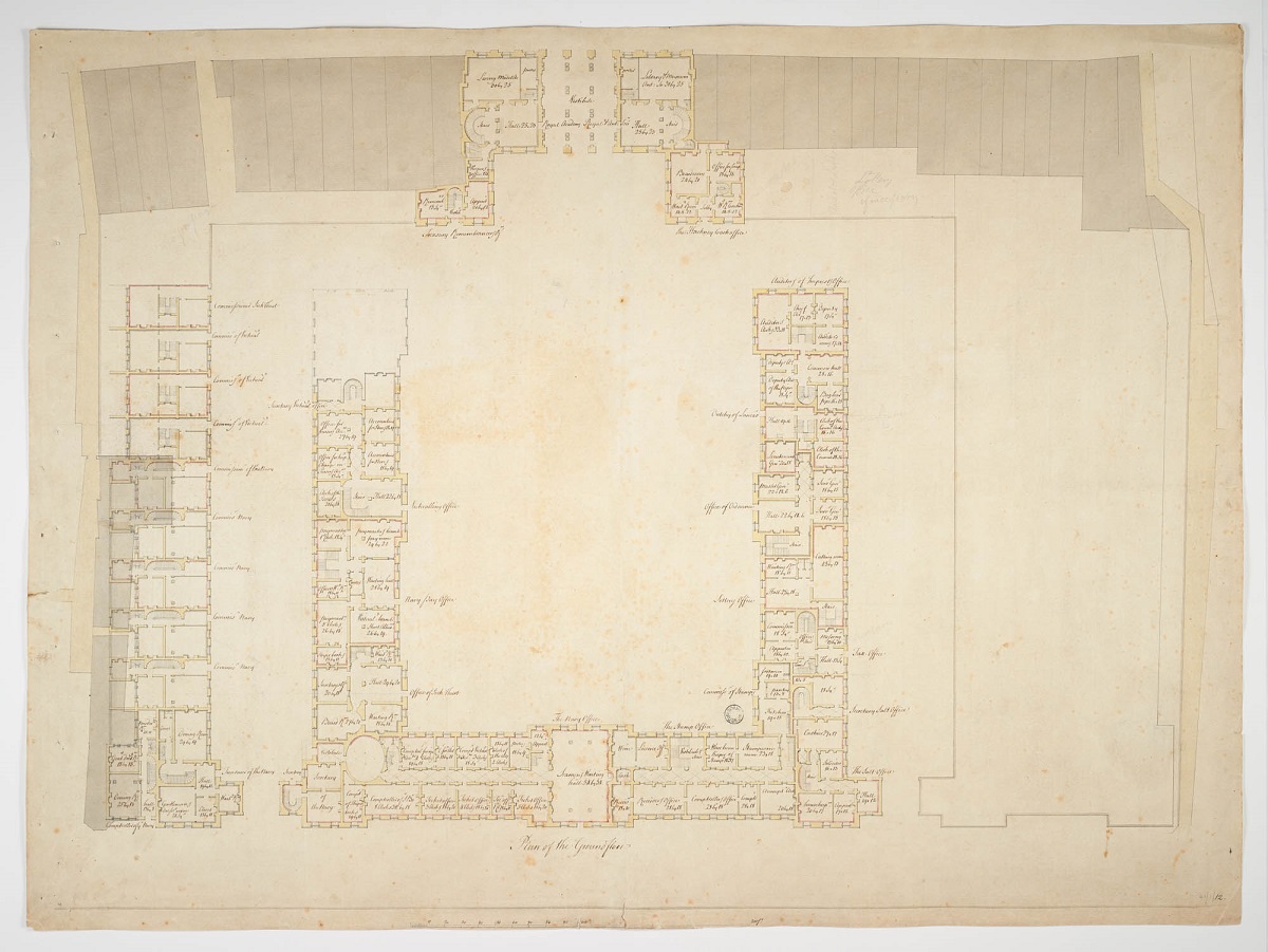 Plan of the Ground Floor, Somerset House, London