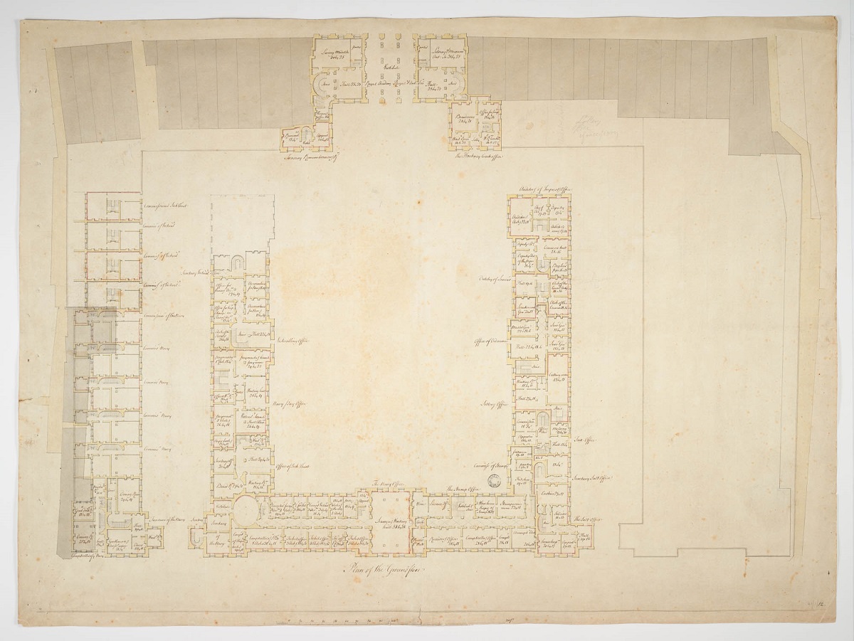 Plan of the Ground Floor, Somerset House, London Plan of the Ground Floor, Somerset House, London