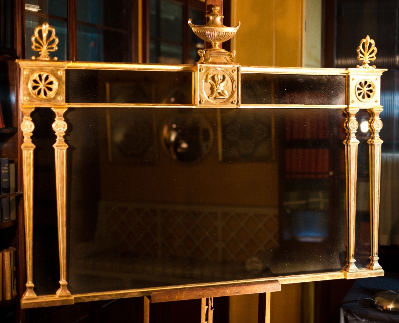 A replica mirror based on designs from the Soane Museum's Collection