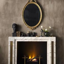 One of the fireplaces created from the Soane Museum's drawings collection