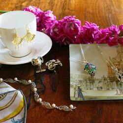 A selection of Reine d'Amour's Soane-inspired jewellery