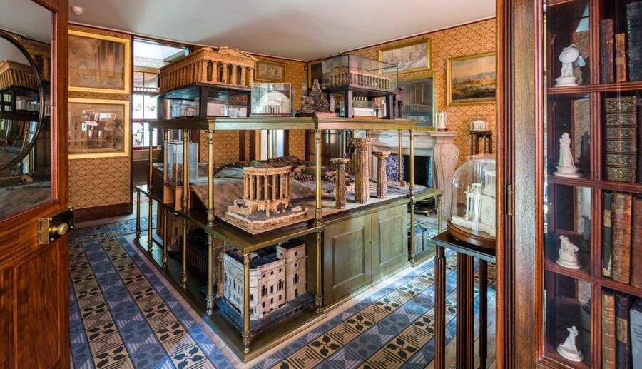 The Model Room in the restored Private Apartments at Sir John Soane's Museum.