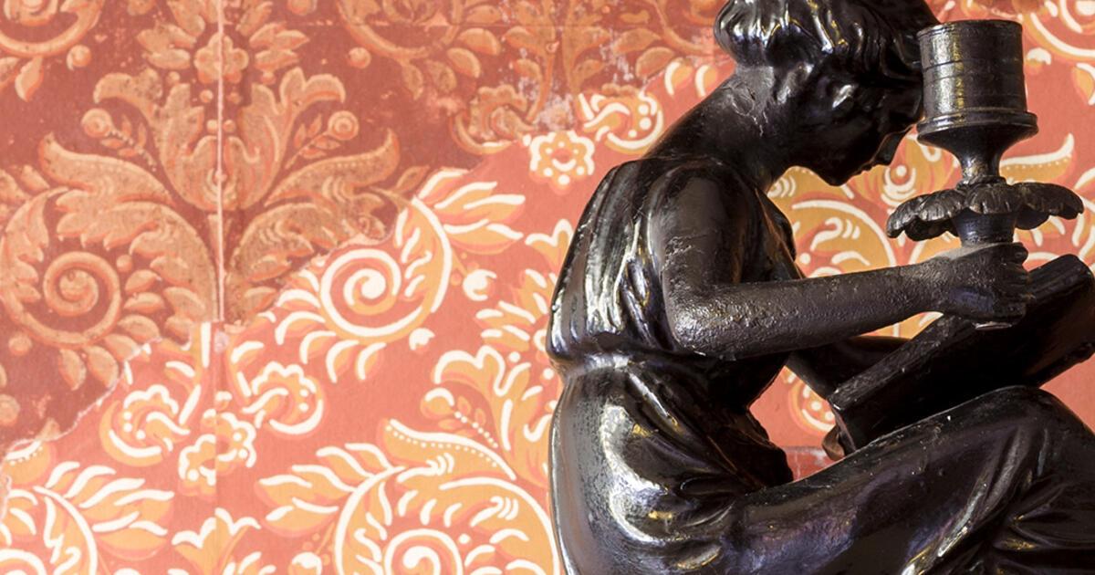 Block printing wallpaper Sir John Soane's Museum