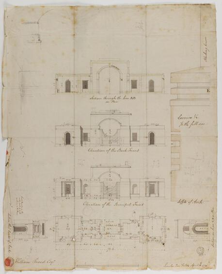 Working drawing for Tyringham Gateway
