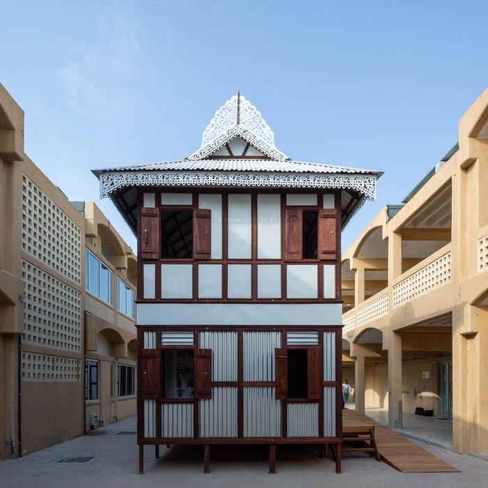 A picture of a family home in Bangladesh, designed by Marina Tabassum.