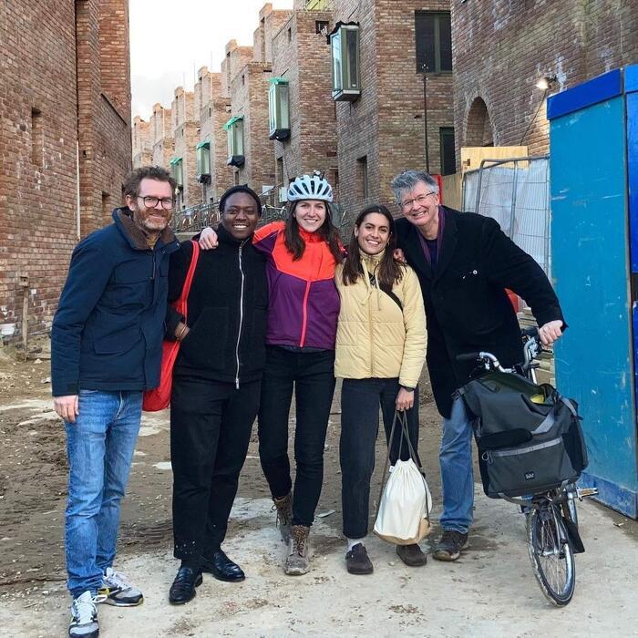 The team on a site visit.