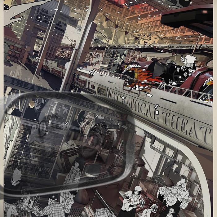 A view of a dystopian metropolis