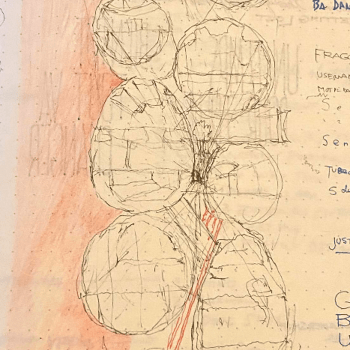 An early sketch of the Airplane Tower design