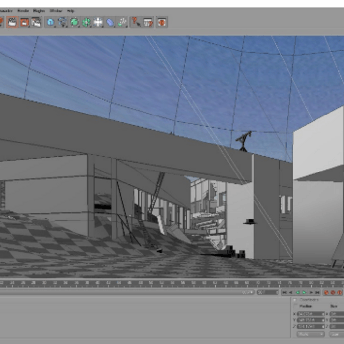 Screenshot of a design in a computer rendering programme