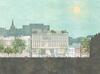 Elevation along the south side of Lincoln's Inn Fields, by Grafton Architects.