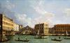 The Rialto Bridge from the north by Canaletto