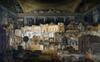 Drawing showing all Soane’s buildings built between 1808 and 1815 and drawn by Joseph Michael Gandy