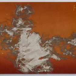 Alvaro Barrington Cloud 3, 2021 concrete on Hermes blanket made from yak wool