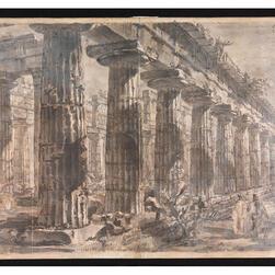 Giovanni Battista Piranesi, study of the Temple of Neptune, Paestum