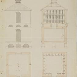 Architectural Drawings of a classical pigeon house