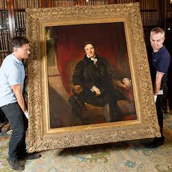 The frame taken from the wall at the start of the project