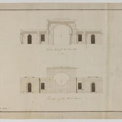 A finished drawing of an architectural construction